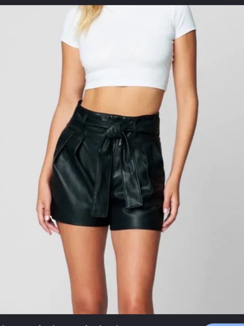 blanknyc faux leather shorts